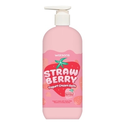 Watsons Watsons Strawberry Yogurt Cream Bath 500ml.