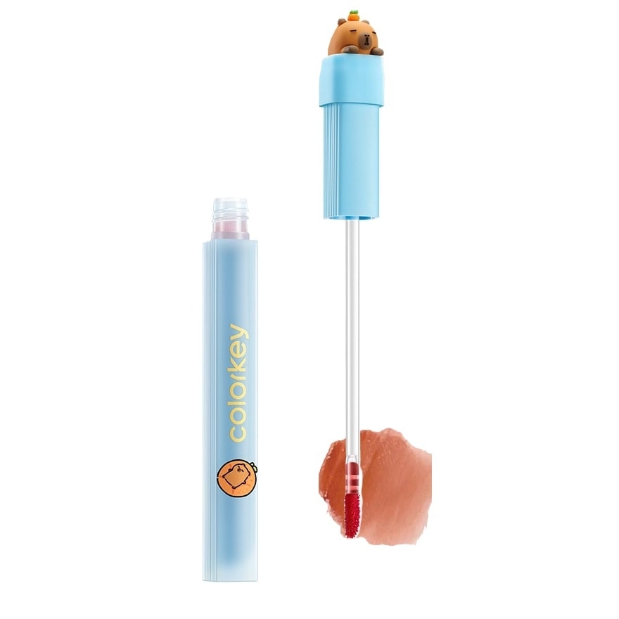 Colorkey คัลเลอร์คีย์ คาปิบาร่า ซีรีส์ ซอฟท์ แมทท์ วอเตอร์ ลิป ทิ้นท์ 1.8ก. O323 ท็อฟฟี่ บราวน