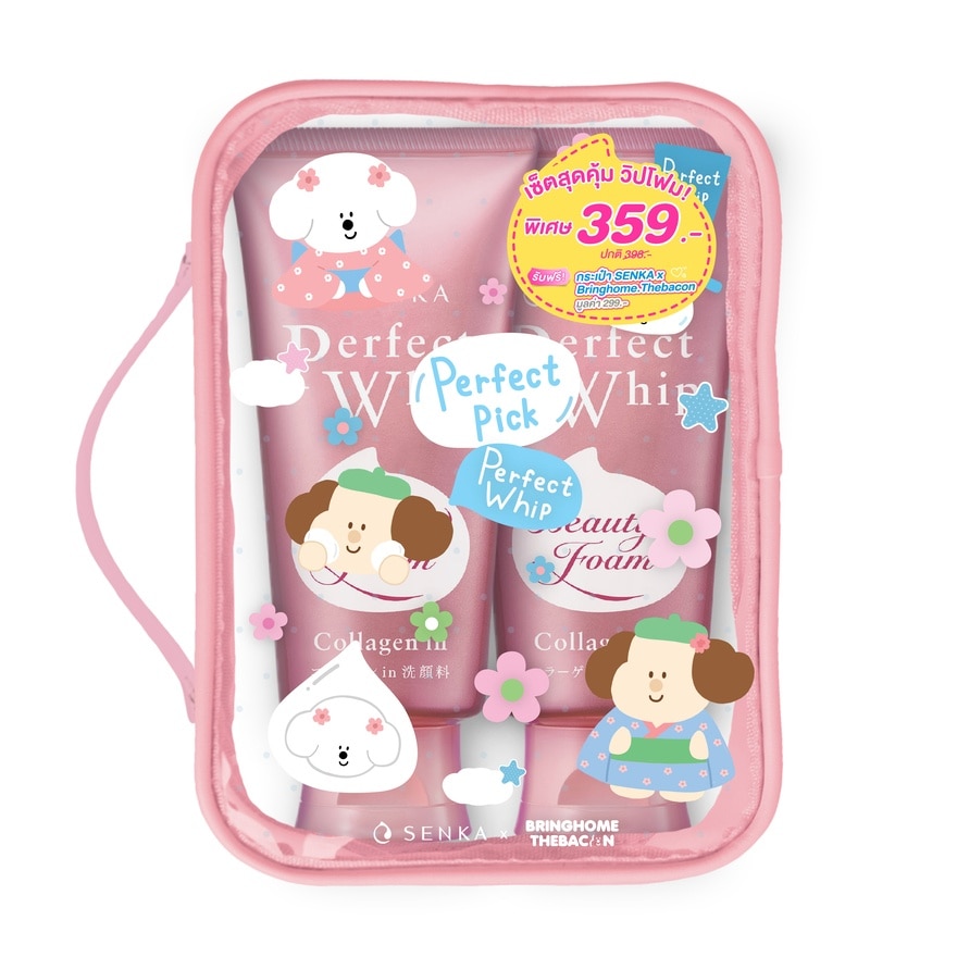 Senka Perfect Whip Collagen In 120 G. 2'S (Bringhome Thebacon Bag)