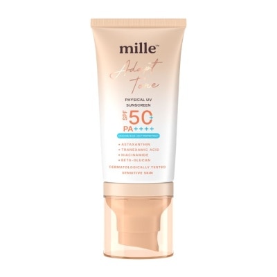 Mille มิลเล่ อเดป โทน ฟิซิคอล ยูวี ซันสกรีน SPF50+ PA++++ 40ก.