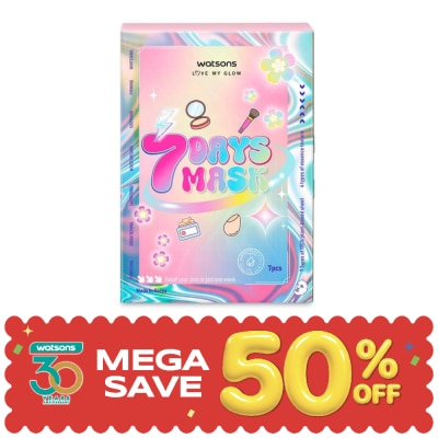 WATSONS วัตสัน 7 เดย์มาสก์ (1 กล่อง X 7แผ่น). image
