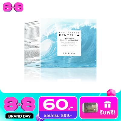 Skin1004 - สกิน1004 มาดากัสการ์ เซนเทลล่า ไฮยาลูซิก้า เจลลี่ฟิต แอมพูลแพด 60 แผ่น image