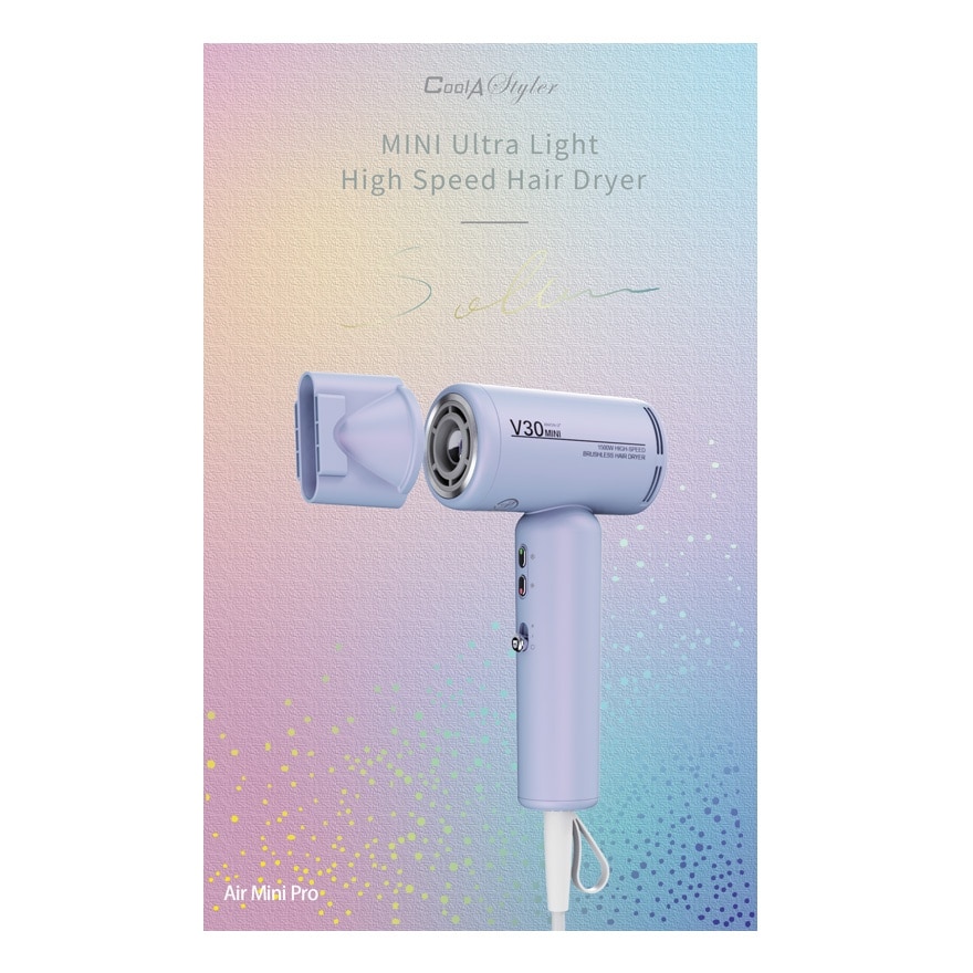 Cool A Styler Hair Dryer Mini Ultra Light High Speed 1500W (CA-V30)