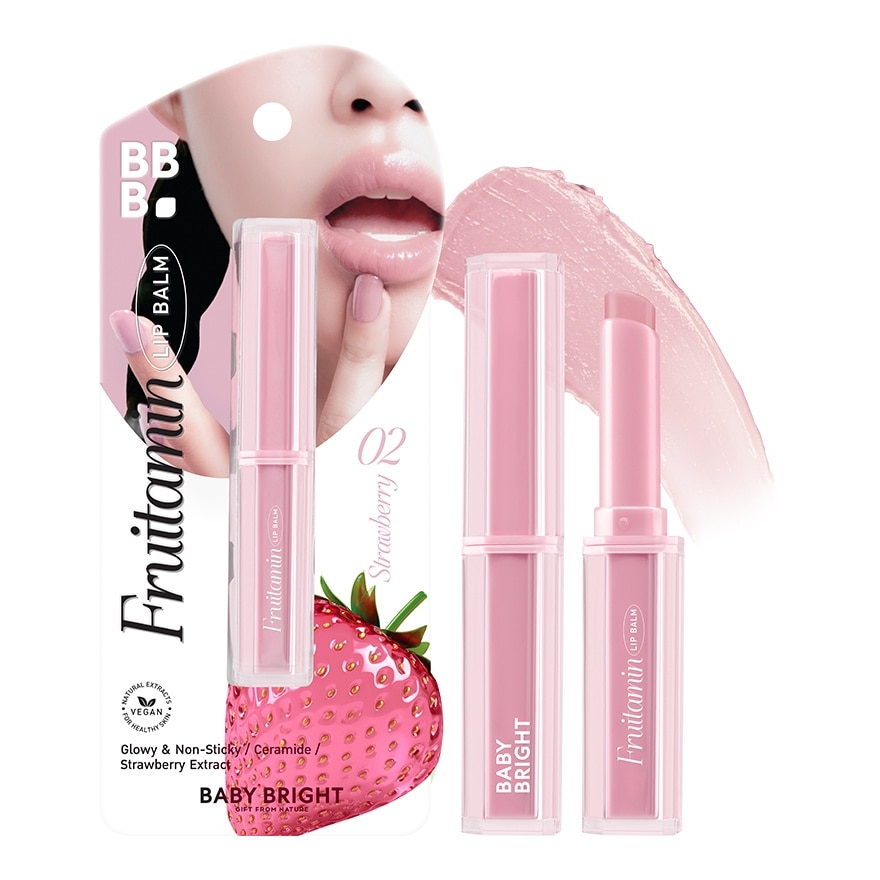 เบบี้ไบร์ท ฟรุตตามิน ลิป บาล์ม 1.5ก. 02 สตรอว์เบอร์รี่