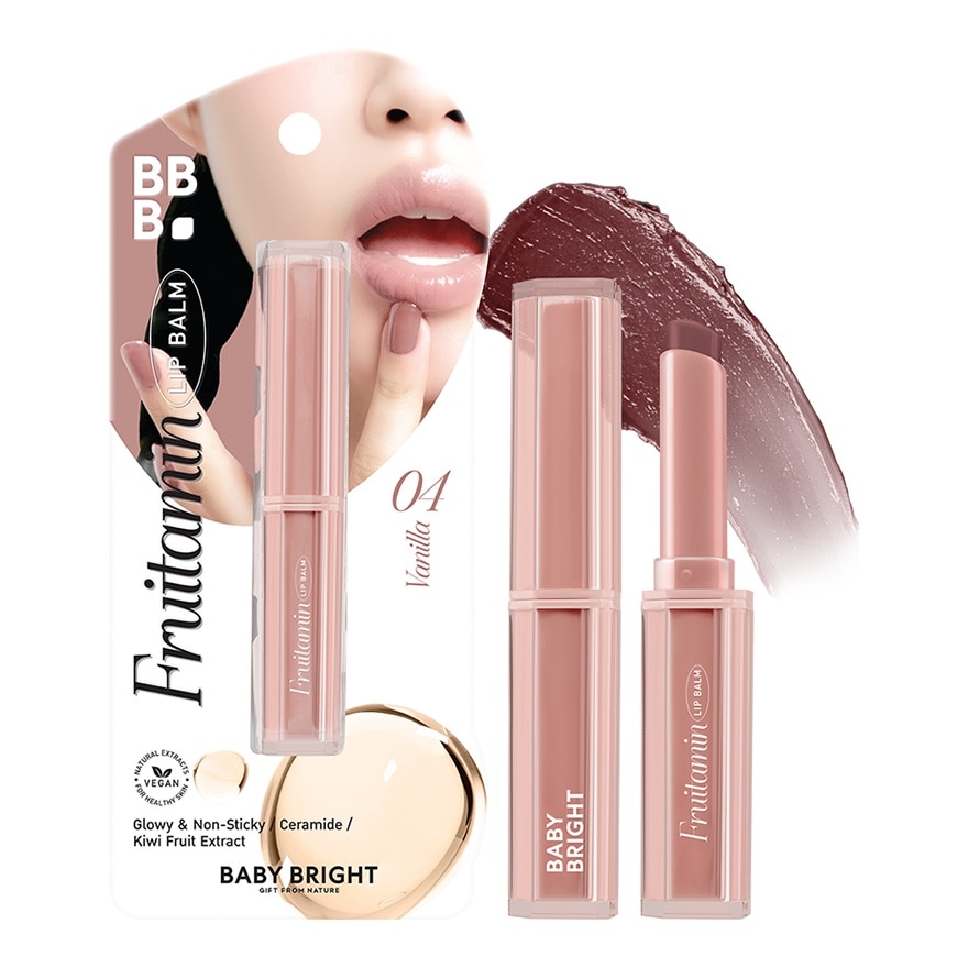เบบี้ไบร์ท ฟรุตตามิน ลิป บาล์ม 1.5ก. 04 วานิลลา