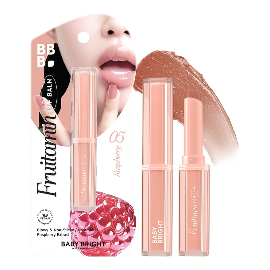 เบบี้ไบร์ท ฟรุตตามิน ลิป บาล์ม 1.5ก. 05 ราสเบอร์รี่