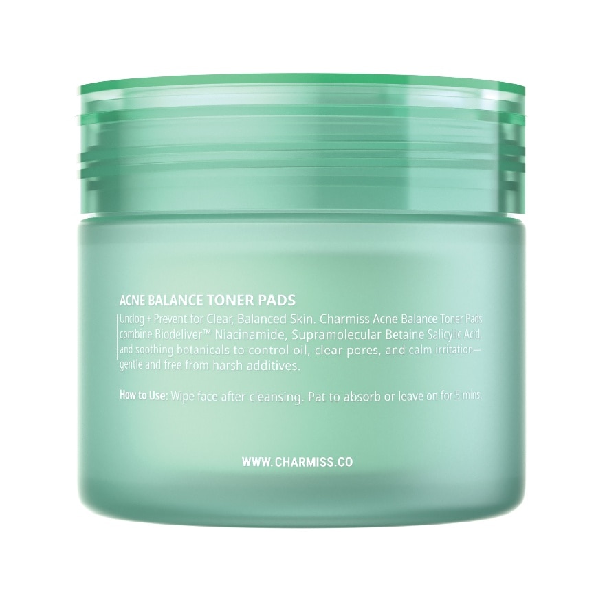 ชาร์มิส แอคเน่ บาลานซ์ โทนเนอร์ แพด 110 กรัม (80 แผ่น)