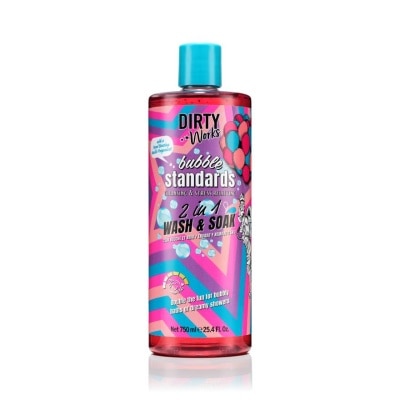 Dirty Works Dirty Works Bubble Standards 2in1 Wash and Soak 750ml.