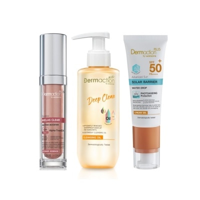 Dermaction Plus by Watsons Dermaction Plus by Watsons Set (Cleansing Oil 180ml+Melas Clear Essence 30ml+Sun Gel