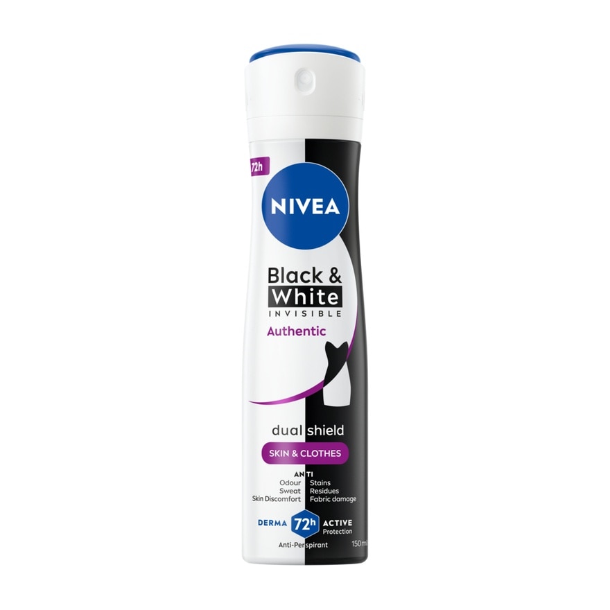 Nivea Nivea Spray Black White Invisible Authentic 150 Ml.
