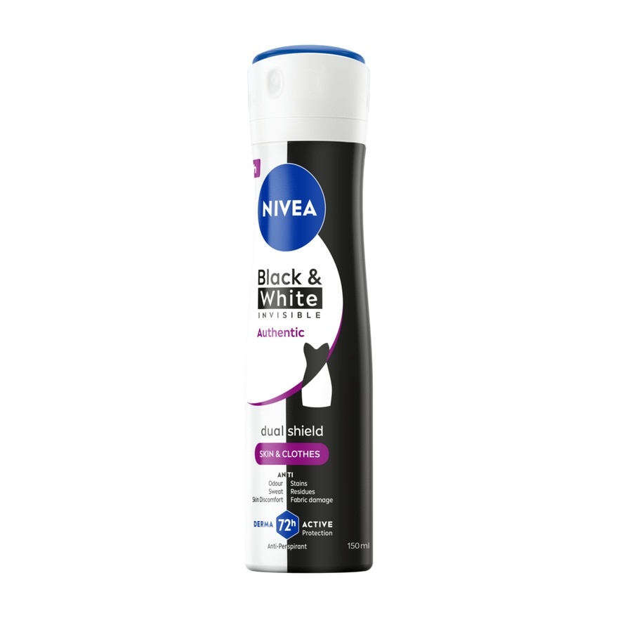 Nivea Spray Black  White Invisible Authentic 150 Ml.