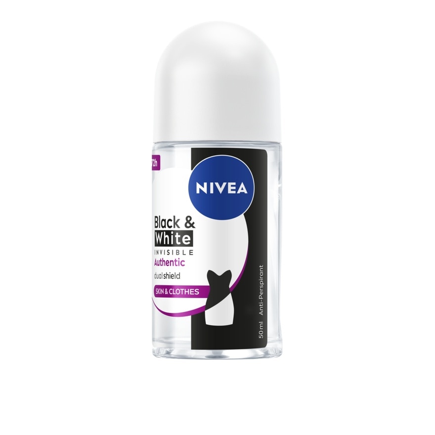 Nivea Roll On Black White Invisible Authentic 50 Ml. | Watsons.co.th