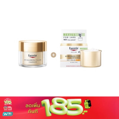 Eucerin - ยูเซอริน ไฮยาลูรอน-ฟิลเลอร์ + อีลาสติซิตี้ เดย์ ครีม SPF30 50 มล. + รีฟิล