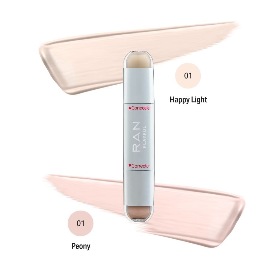 Ran Playful Concealer Corrector Duo 2.6g. 01 Happy Light Peony