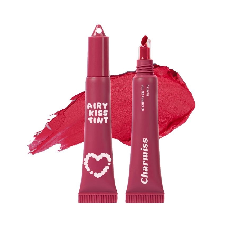 Charmiss Airy Kiss Tint Matte Lip  Cheek 6g. 02 Cherry On Top