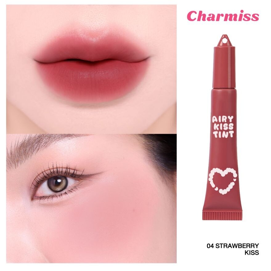 ชาร์มิส แอร์รี่ คิส ทินท์ แมตต์ ลิป แอนด์ ชีค 6ก. 04 สตรอว์เบอร์รี่ คิส
