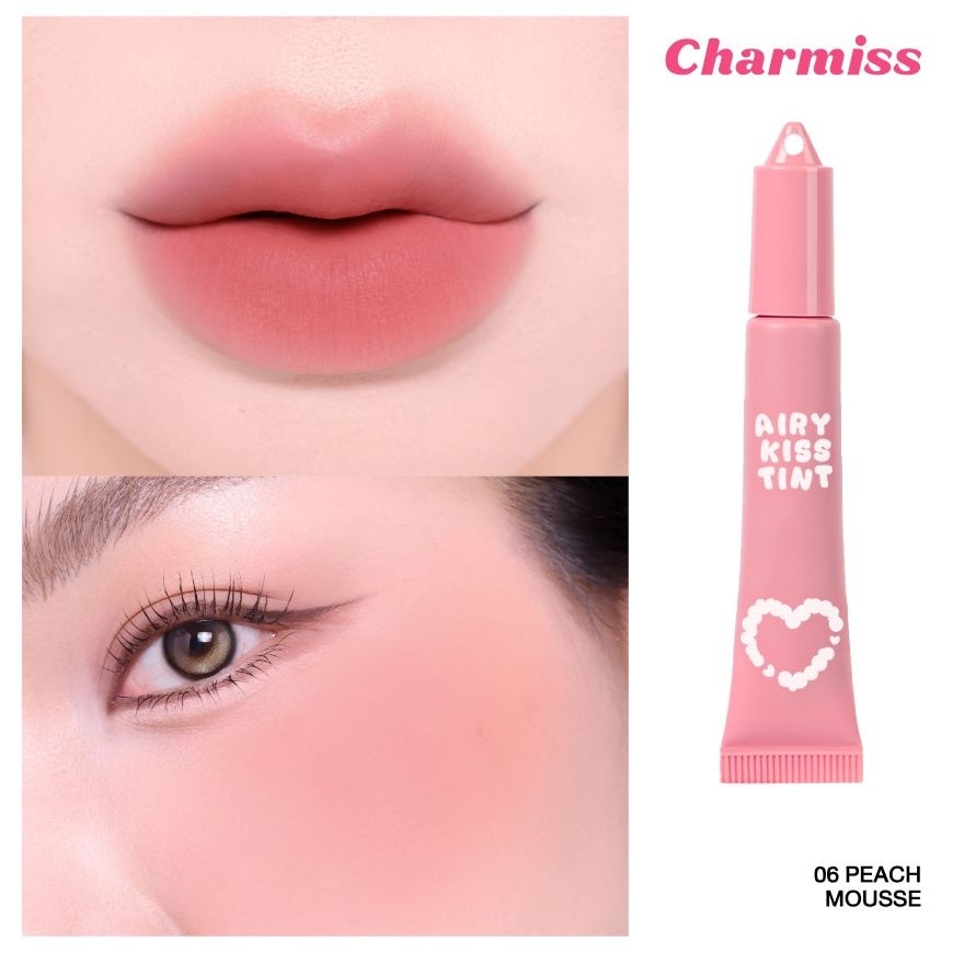 ชาร์มิส แอร์รี่ คิส ทินท์ แมตต์ ลิป แอนด์ ชีค 6ก. 06 พีช มูส