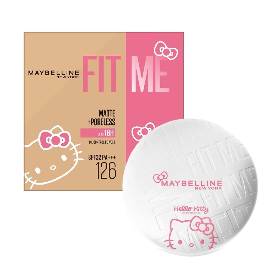 Maybelline Fit Me Matte + Poreless Powder Hello Kitty Collection 6g. 126