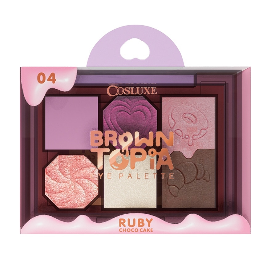 Cosluxe Browntopia Eye Palette 5.7g. 04 Ruby Choco Cake