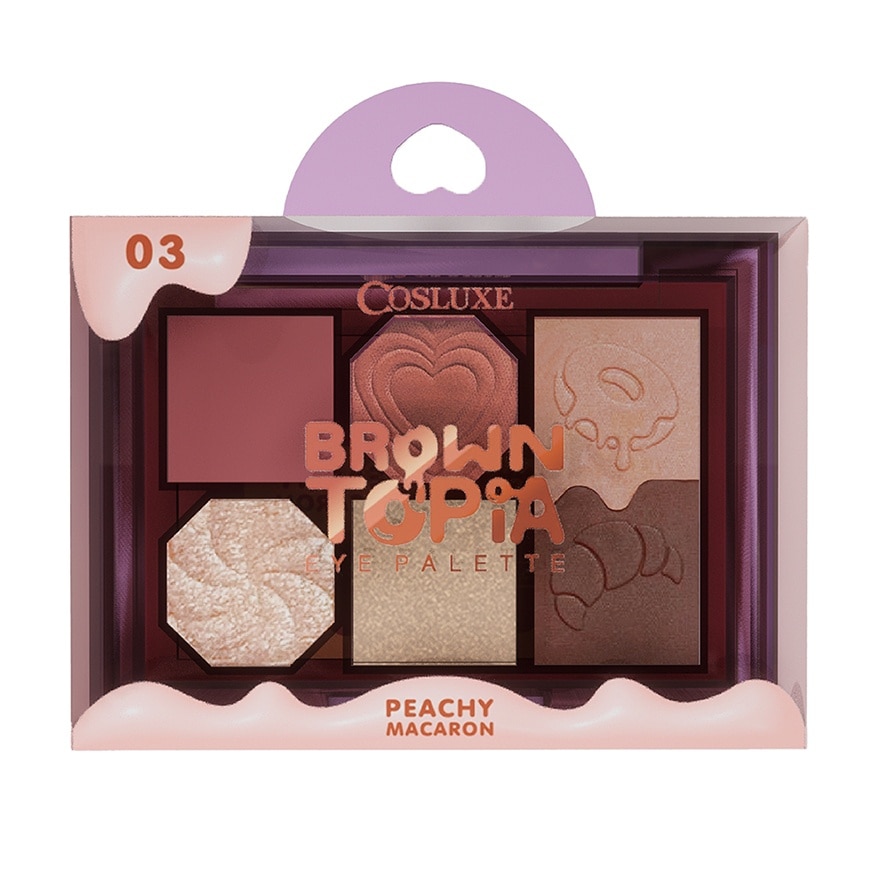 Cosluxe Browntopia Eye Palette 5.7g. 03 Peachy Macaron