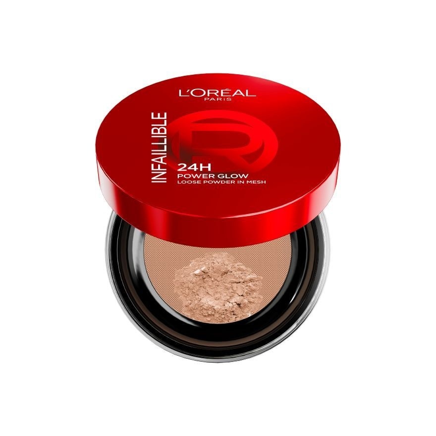 L'Oreal Infaillible 24H Powder Glow Loose Powder in Mesh 9.5g. Medium