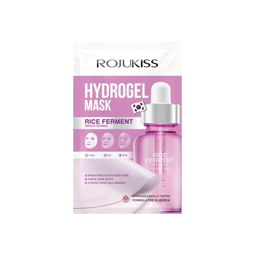 Rojukiss Hydrogel Mask Rice Ferment Brightening 1'S
