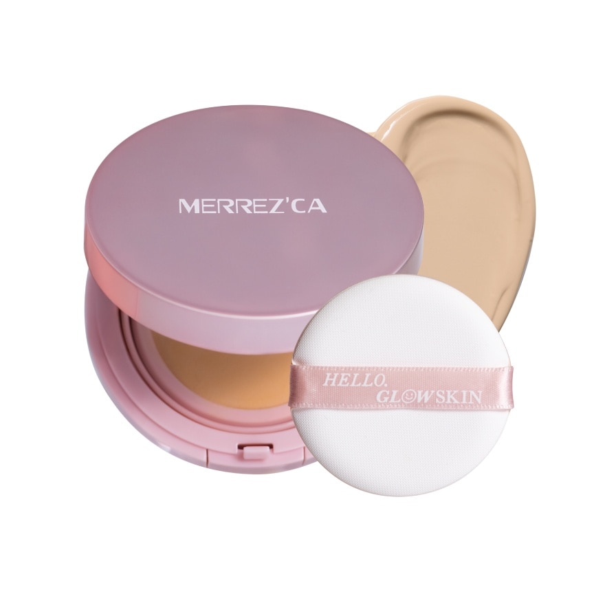 Merrezca Aura Glow Skin Cushion 15g. Soft Beige