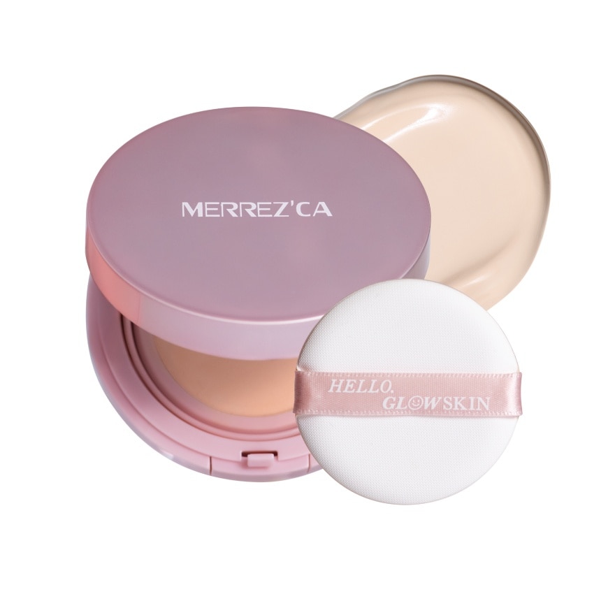 Merrez'Ca Merrezca Aura Glow Skin Cushion 15g. Light Nude