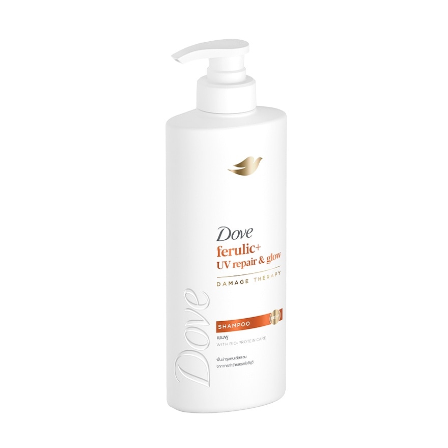 Dove Shampoo Ferulic+ UV Repair Glow Damage Therapy 370 Ml.