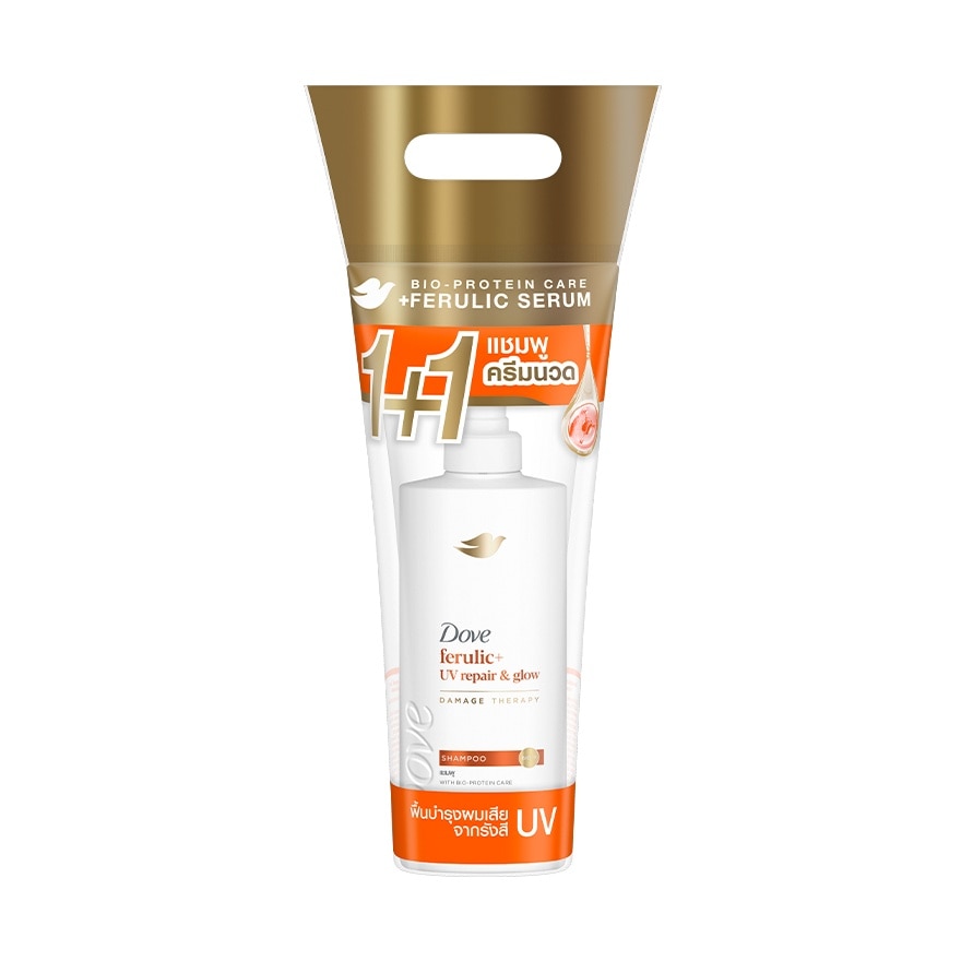 Dove Ferulic+UV Repair Glow Damage Therapy Shampoo 360 Ml.+Conditioner 320 Ml.