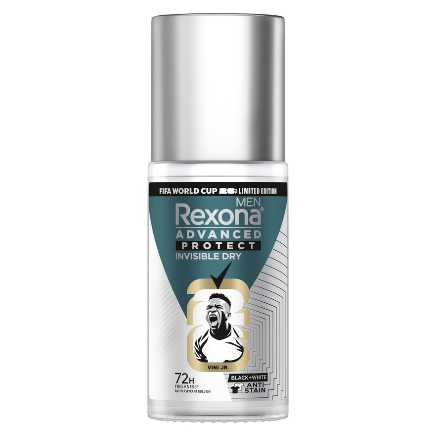 Rexona Rexona Men Roll-On Advanced Protect Invisible Dry Black+White Antiperspirant 45 Ml.