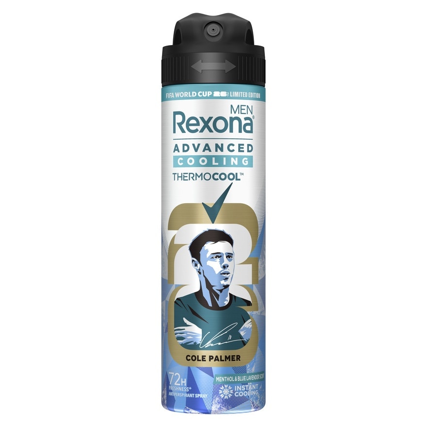 Rexona Men Spray Advanced Cooling Menthol Blue Lavender Antiperspirant 135 Ml.