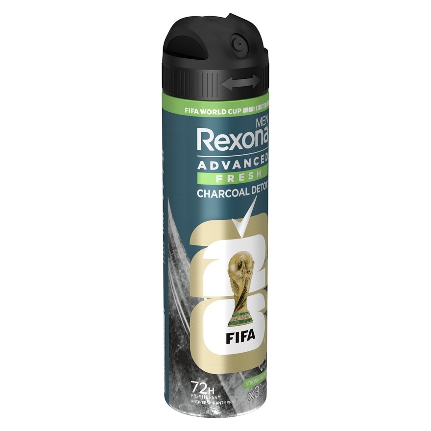 Rexona Men Spray Advanced Fresh Charcoal Detox Antiperspirant 135 Ml.