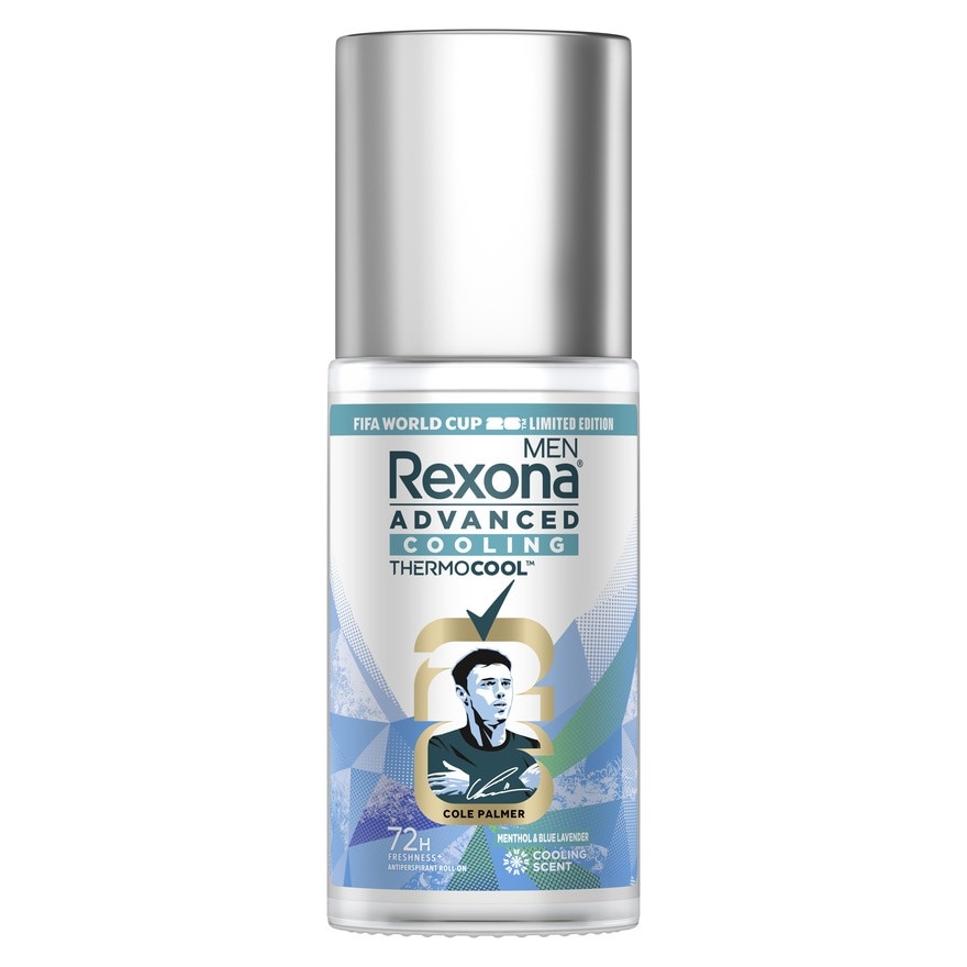 Rexona Men Roll-On Advanced Cooling Menthol Blue Lavender Antiperspirant 45 Ml.