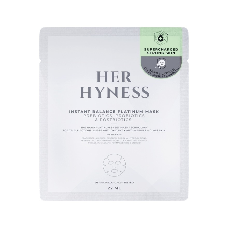 Her Hyness เฮอ ไฮเนส อินสแตนท์ บาลานซ์ แพลทินัม มาส์ก 1 แผ่น