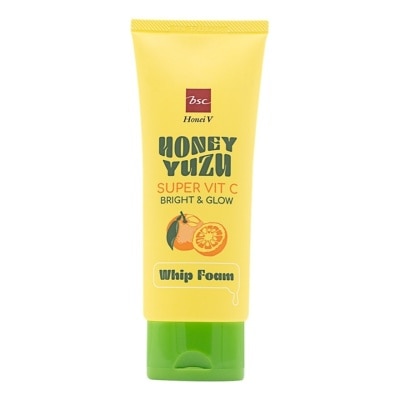 Honei V BSC Honei V BSC Honey Yuzu Super Vit C Bright  Glow Whip Foam 100g.