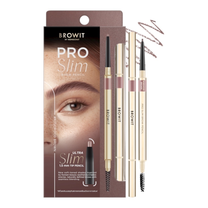 Browit Pro Slim Brow Pencil 0.06g. Rosewood Brown