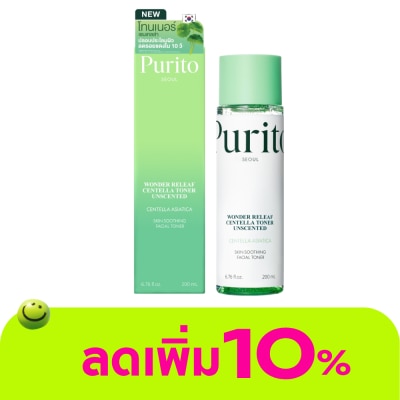 Purito - พูริโต โซล วัน เดอร์ รีลีฟ เซนเทลล่า โทนเนอร์ อันเซ็นต์ 200 มล.