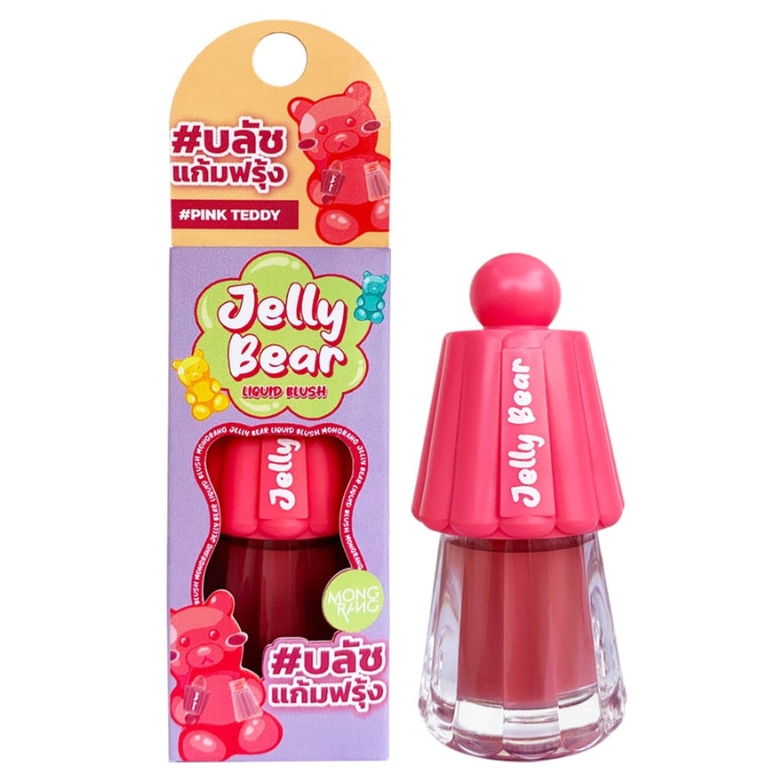 Mongrang Jelly Bear Liquid Blush 4g. Pink Teddy