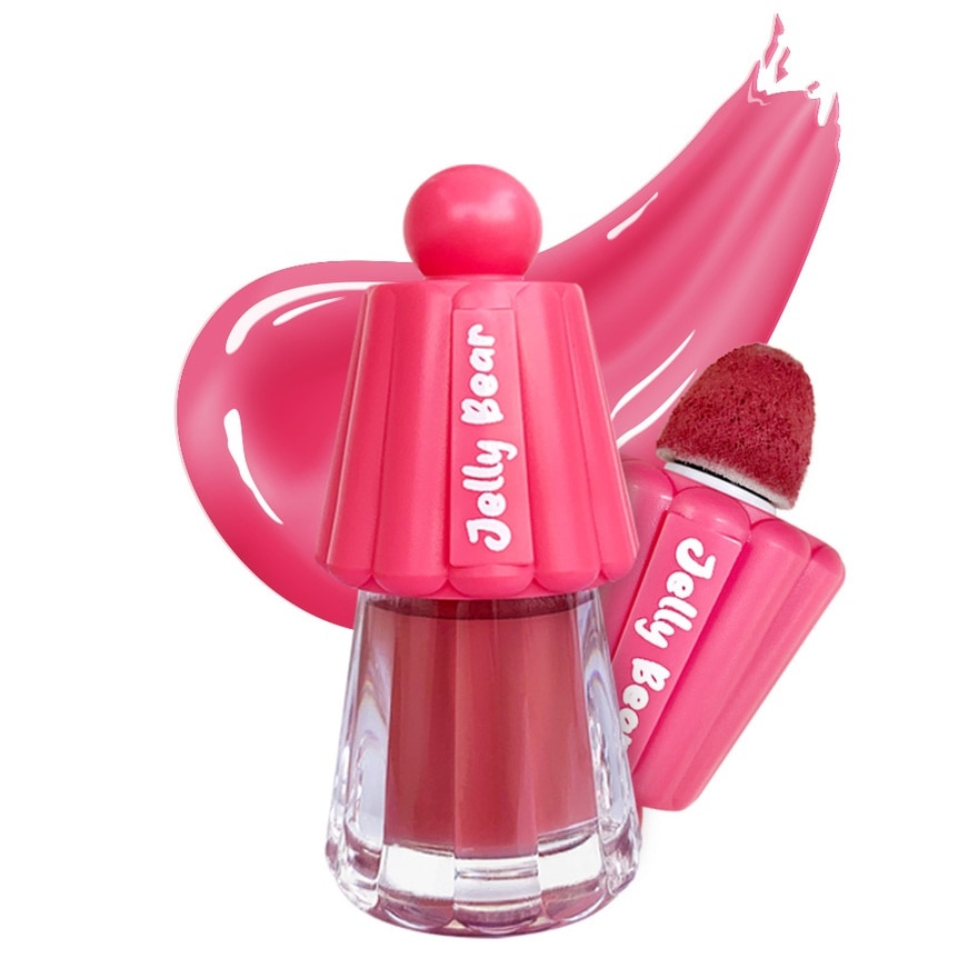 Mongrang Jelly Bear Liquid Blush 4g. Pink Teddy