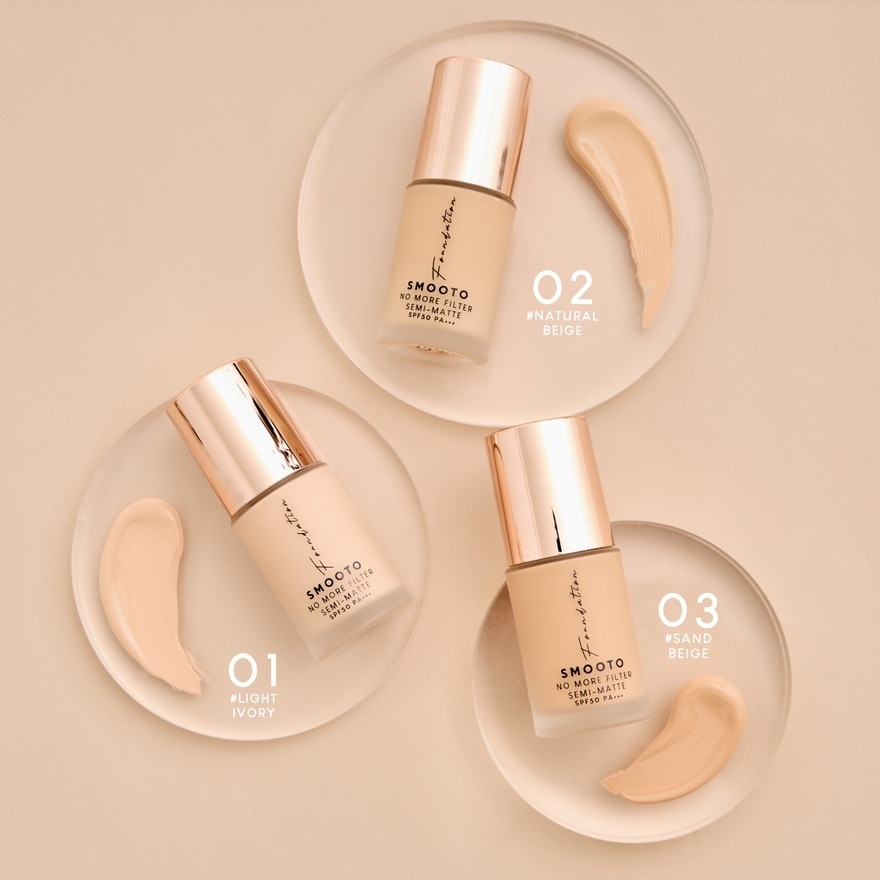 สมูทโตะ โน มอร์ ฟิลเตอร์ ฟาวเดชั่น 30ก. 01 ไลท์ ไอวอรี่