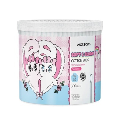 WATSONS - วัตสัน สำลีก้านกระดาษ 300 ก้าน (Esther Bunny).