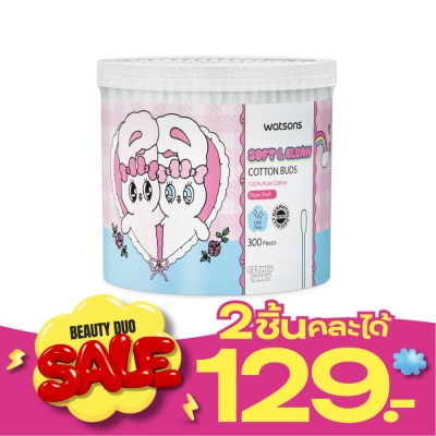 WATSONS วัตสัน สำลีก้านกระดาษ 300 ก้าน (Esther Bunny). image