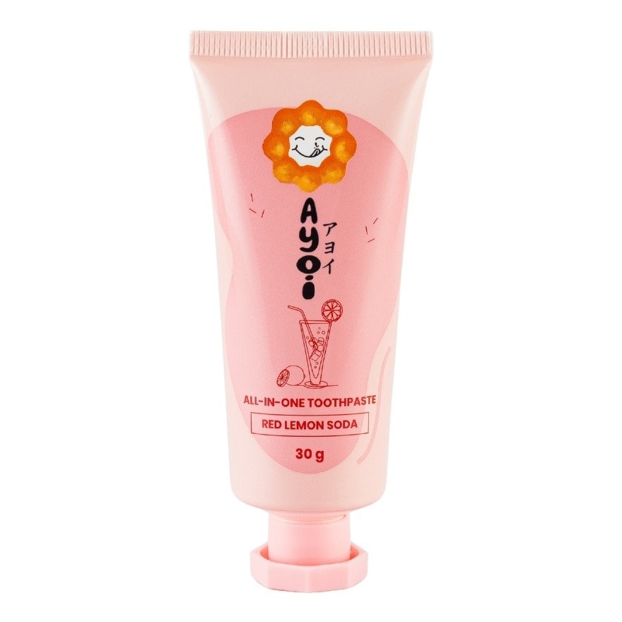 อาโยอิ ยาสีฟัน ออล-อิน-วัน เรด เลมอน โซดา 30 กรัม