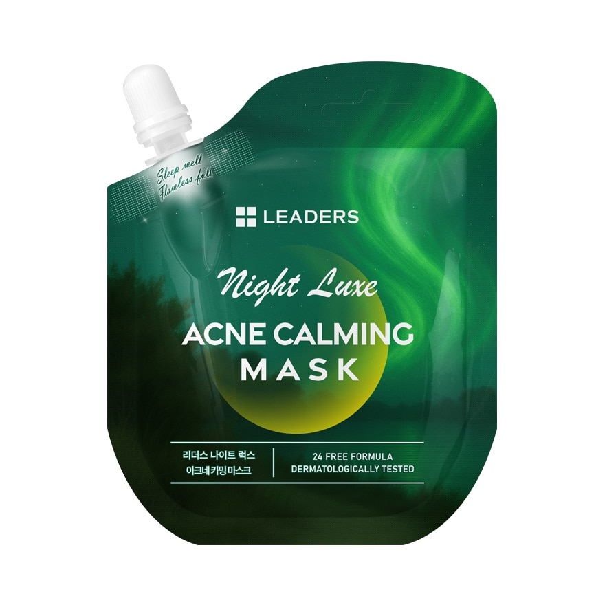 Leaders ลีดเดอร์ ไนท์ ลักซ์ แอคเน่ คาล์มมิ่ง มาสก์ 21 มล.