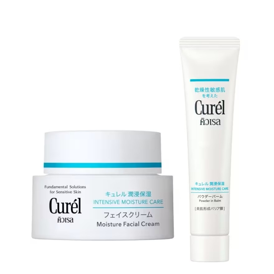 Curel Intensive Moisture Facial Cream 40g.  Powder In Balm 34g.