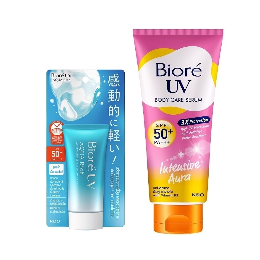 Biore Biore UV Aqua Rich Watery Essence 50 G.+Body Serum Intensive Aura SPF50+PA+++150 Ml.