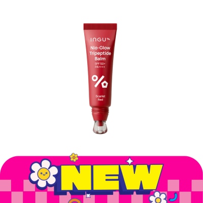 INGU - อิงกุ ไนโอ-โกลว์ ไตรเปปไทด์ บาล์ม SPF50+ PA++++ สการ์เล็ต เรด 10 มล.