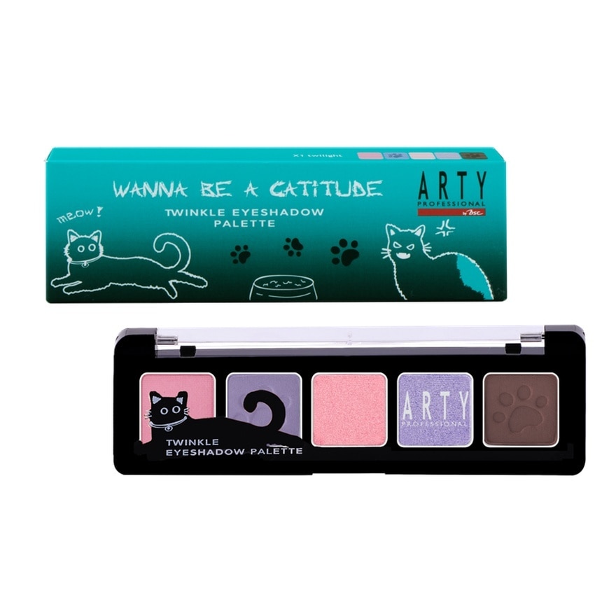 Arty อาร์ทตี้ โปรเฟสชั่นแนล ทวิงเกิ้ล อายแชโดว์ พาเลท 3.5ก. X1 ทไวไลท์