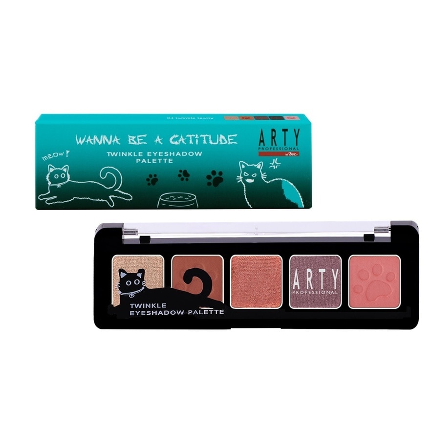 Arty อาร์ทตี้ โปรเฟสชั่นแนล ทวิงเกิ้ล อายแชโดว์ พาเลท 3.5ก. X4 ทวิงเกิ้ล ทอนี่
